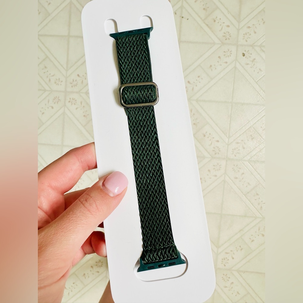 NEW Green Woven Apple Watch Band
